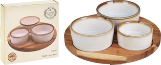 Servírovací misky na tácku s/4