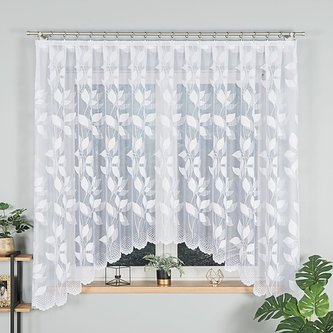 Dekorační oblouková dlouhá záclona na žabky MARTYNA 180 bílá 300x180 cm MyBestHome