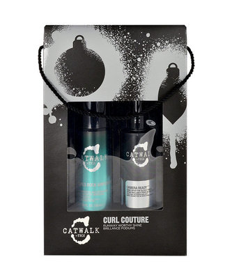 Tigi Catwalk Curlesque Curls Rock Amplifier tužící krém Catwalk Curls Rock Amplifier 150 ml + vlasový sprej Catwalk Camera Ready Shine Spray 150 ml