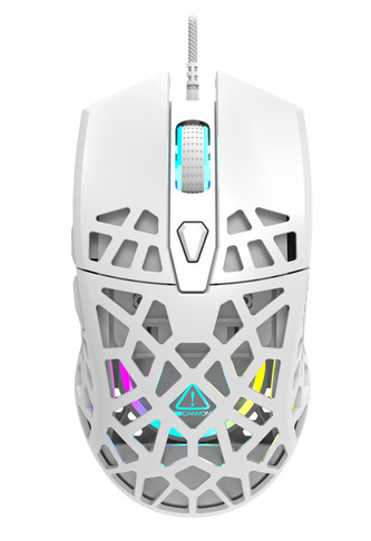 CANYON herní myš Puncher GM-20, drátová, až 12 000 DPI, Pixart 3360, 7tl., makra, bílá