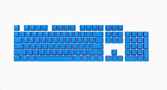 Corsair PBT DOUBLE-SHOT PRO Keycap Mod Kit - 104-Key, NA Layout, ELGATO Blue