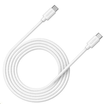 CANYON Nabíjecí kabel USB-C - USB-C, PD3.0 100W, video, audio, přenost dat. PD nabíjení, 1m, bílá
