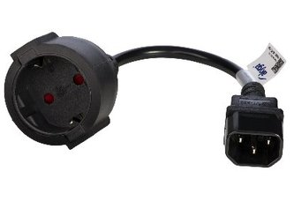 Akyga prodlužovací napájecí kabel CEE 7/4/C14 15cm