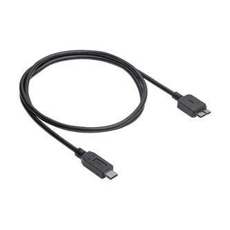 Akyga Kabel USB-B 3.0 micro/USB-C 3.1, 15W/5 Gb/s 1m