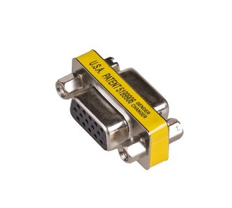 Akyga adaptér D-SUB (15-pin)-F/D-SUB (15-pin)-F/stríbrná