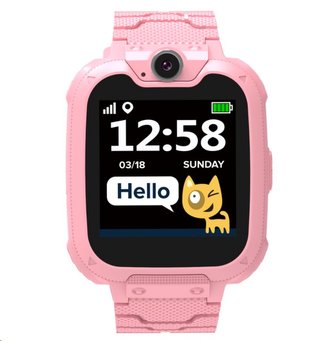 CANYON smart hodinky Tony KW-31 PINK,1,54" GSM, microSIM, 32MB paměť, kamera 0.3Mpx, volání, 7 her, microSD slot