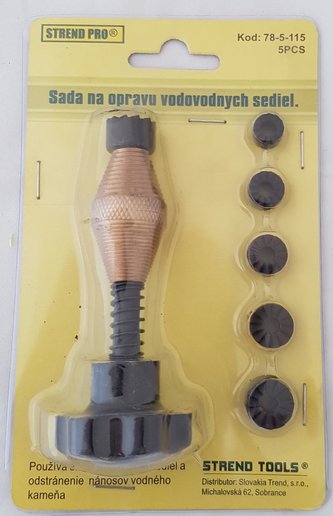 Fréza-sada na opravu vodovodních sedel