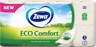 Zewa ECO Comfort 3vrstvý toaletní papír, 19,3 m, 8 rolí