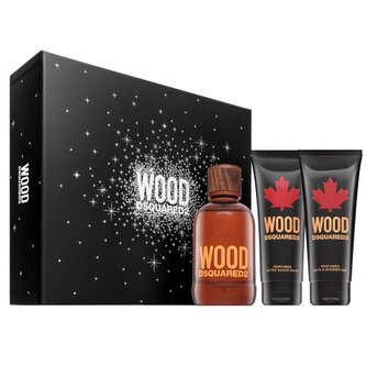 Dsquared² Wood For Him - EDT 100 ml + sprchový gel 100 ml + balzám po holení 100 ml man