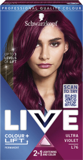 Schwarzkopf Live Colour + Lift barva na vlasy Ultra fialová L76, 60 ml