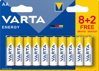 Varta Energy AA baterie, 8+2 ks