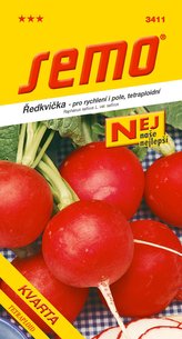 Ředkvička červ. - Kvarta tetraploidní rychl,pole 5g - série NEJ