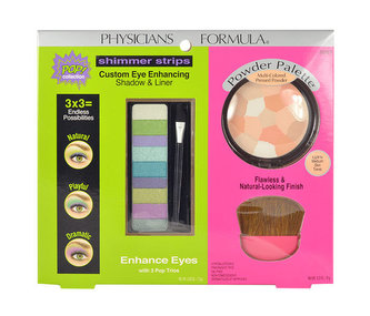 Physicians Formula Enhance Eyes oční stíny Custom Eye Enhancing Shadow & Line 7,5 g + pudr Multi-Colored Pressed Powder 9 g + aplikátor Brush