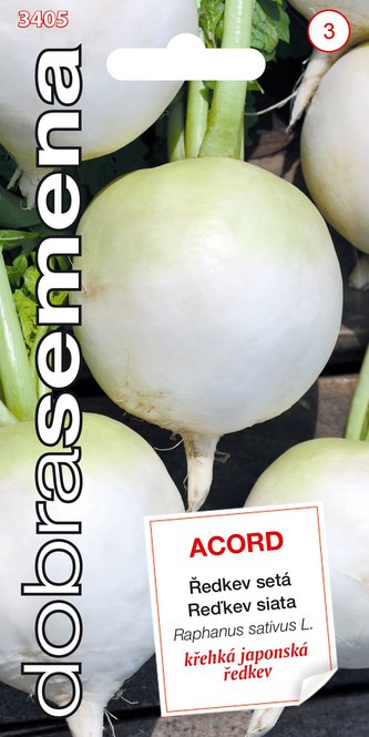 Dobrá semena Ředkev setá - Acord kulatá, typ Daikon 3g