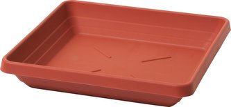 Miska čtyřhranná Lotos - terakota 18x18