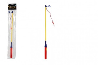 Hůlka k lampionu svítící plast 50cm na baterie karneval Hůlka k lampionu svítící plast 50cm na baterie karneval