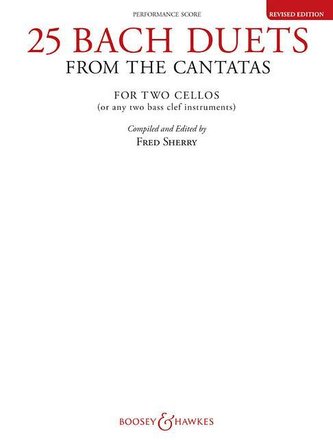 25 Bach Duets from the Cantatas (): Two Cellos Performance Score