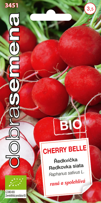 Dobrá semena BIO Ředkvička červ. - Cherry Belle raná 2,5g