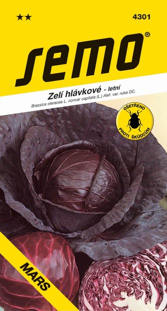 Zelí letní - Mars červené 0,8g