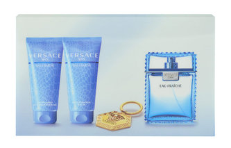 Versace Man Eau Fraiche toaletní voda 100 ml + balzám po holení 100 ml + sprchový gel 100 ml + klíčenka
