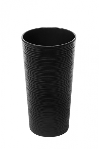 Plastový květináč Lilia 570 mm vroubek, černý