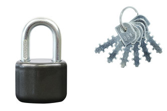 zámek visací 13.50 6 kl., vyjímatelný třmen