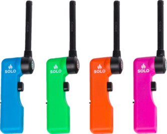 Solo otočný zapalovač, 19 cm, různé barvy