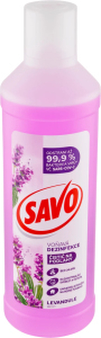 SAVO dezinfekce a čistič na podlahy Levandule, 1 l