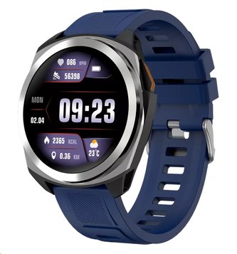 CANYON smart hodinky Maverick SW-83 Silver, 1,32" IPS displej, GPS, 128 multi-sport, IP68, Android/iOS