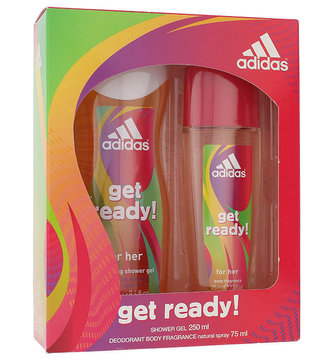 Adidas Get Ready! For Her deospray 75 ml + sprchový gel 250 ml