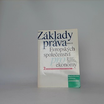 Základy práva Evropských společenství pro ekonomy