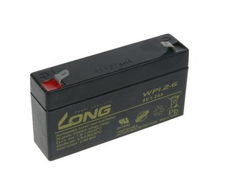 Baterie Avacom Long 6V 1,2Ah olověný akumulátor F1