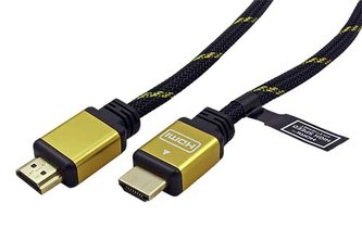 Kabel propojovací HDMI 1.4 s Ethernetem , HDMI M - HDMI M, zlacené konektory, 10m