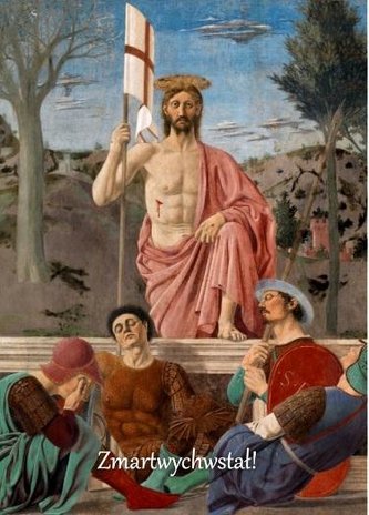 Kartka Wielkanoc 18 Zmartwychwstanie Jezusa