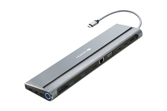 CANYON replikátor portů DS-9 (new), 14 portu: 2xSD/SDHC/SDXC (TF 3.0),2xUSB 3.0,1xUSB 2.0,2xHDMI (4K,60Hz),1x DisplayPor