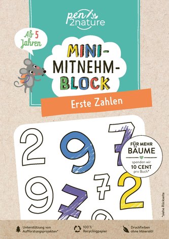 Mini-Mitnehm-Block Erste Zahlen