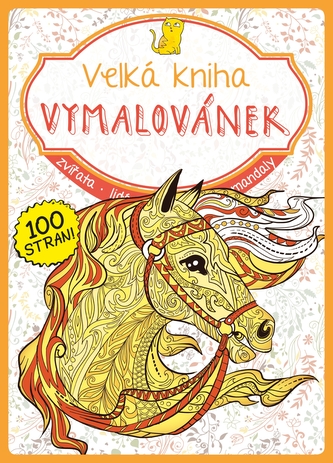 Velká kniha vymalovánek - oranžová
