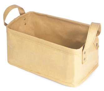 Košík Compactor úložný Basket Ecologic s dvěma držadly, béžový, 28 x 18 x 13 cm