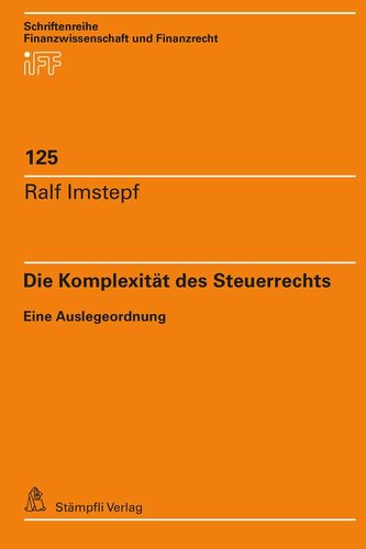 Die Komplexität des Steuerrechts