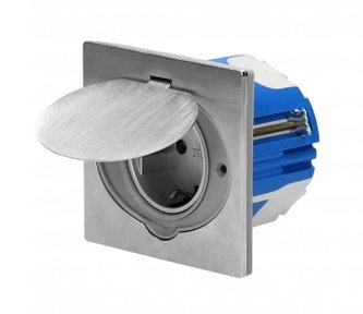 ORNO OR-AE-1397MB Zapuštěná zásuvka s víčkem