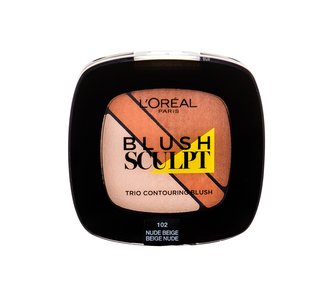 L´Oréal Paris Blush Sculpt Tvářenka Trio 4 g 102 Nude Beige pro ženy