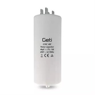 Kondenzátor rozběhový motorový 40uF 450V GETI GMC 40F