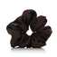 MURU saténová scrunchie gumička - Dark Chocolate matná