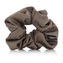MURU saténová scrunchie gumička - šedá matná