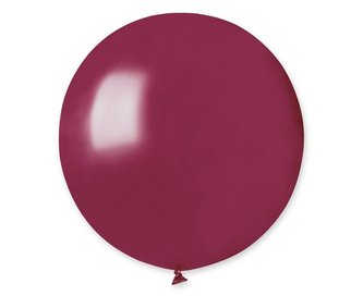 Balony pastelowe ciemnoczerwone 48cm 25szt