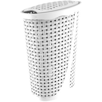 BAMA Koš prádelní PAGLIA, 43 L, barva bílá