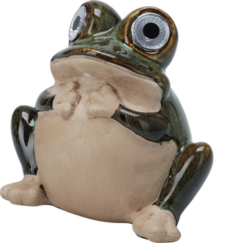 Solární zvířátko žába zelená 13,5x6,6x10,8 cm