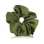 MURU saténová scrunchie gumička - hráškově zelená