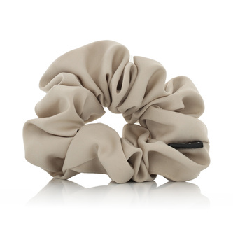 MURU saténová scrunchie gumička - krémová matná