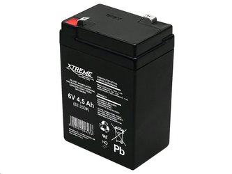 Baterie olověná   6V /  4,5Ah  XTREME / Enerwell bezúdržbový akumulátor